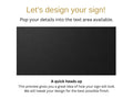 Matte black face preview for an illuminated house sign, ready for you to add your address.